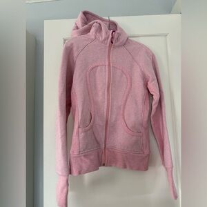 Lululemon zip up light pink hoodie